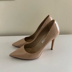 Diane Von Furstenberg Nude Patent Leather Pumps